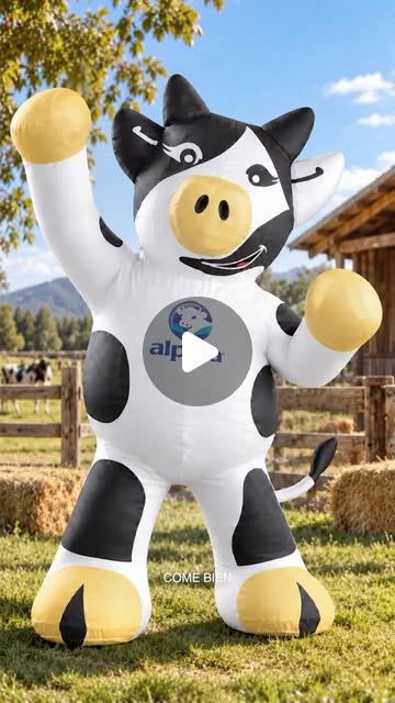 Reel de Alpura con la mascota en un rancho